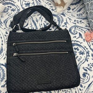 Vera Bradley Charcoal Quilted Shoulder Bag